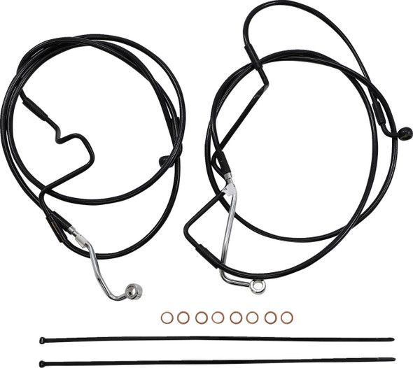 Magnum Shielding - 486992 - XR Handlebar Installation Kit - 15"-17" Ape Hanger Handlebars - Black