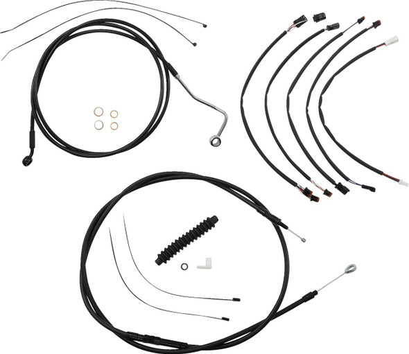 Magnum Shielding - 4861022 - XR Handlebar Installation Kit - 15"-17" Ape Hanger Handlebars - Black