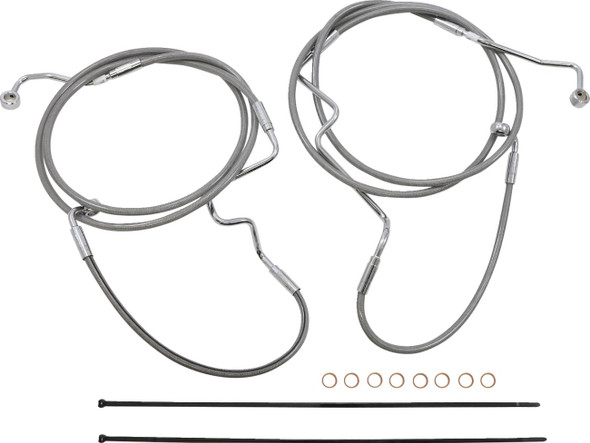 Magnum Shielding - 589971 - XR Handlebar Installation Kit - 12"-14" Ape Hanger Handlebars - Stainless Steel/Chrome