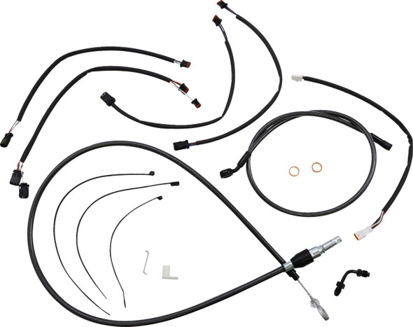 Magnum Shielding - 4871161 - Black Pearl™ Designer Handlebar Installation Kit - 12"-14" - '18-'23 FX