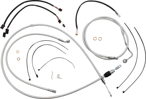 Magnum Shielding - 3871151 - Sterling Chromite II® Designer Handlebar Installation Kit - 12"-14" - '21-'22 FLHR