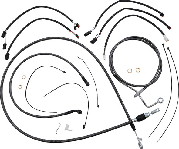 Magnum Shielding - 7871132 - KARBONFIBR Designer Handlebar Installation Kit - 15"-17" - '21-'23 FLHRXS