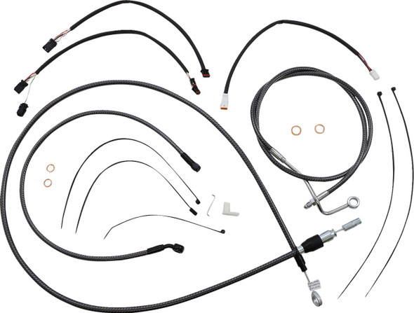 Magnum Shielding - 7871152 - KARBONFIBR Designer Handlebar Installation Kit - 15"-17" - '21-'22 FLHR