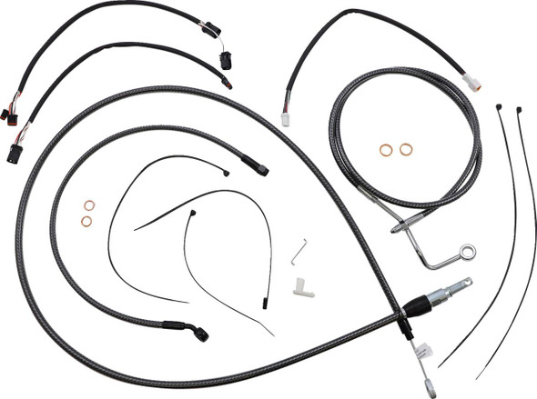 Magnum Shielding - 7871142 - KARBONFIBR Designer Handlebar Installation Kit - 15"-17" - '21-'23 FLTR