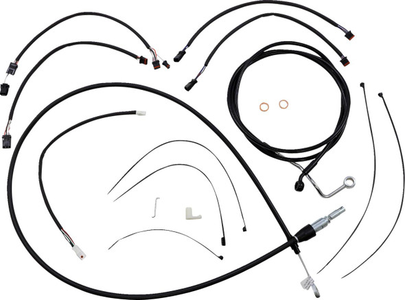 Magnum Shielding - 4861132 - XR Handlebar Installation Kit - 15"-17" Ape Hanger Handlebars - Black