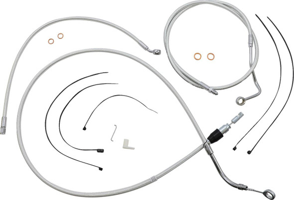 Magnum Shielding - 3871174 - Sterling Chromite II® Designer Handlebar Installation Kit - 10" - '21-'23 FLH