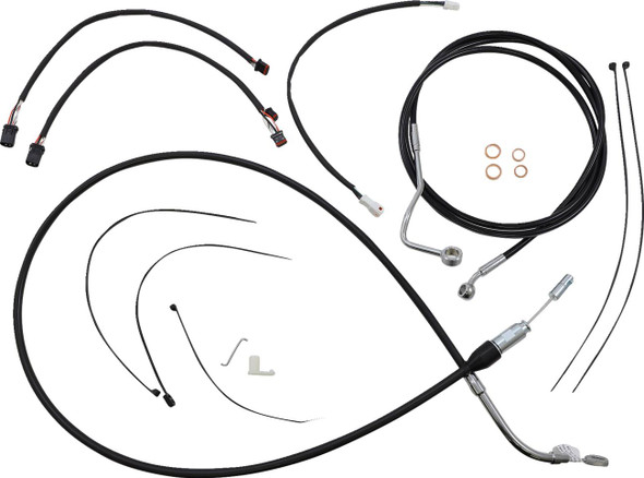 Magnum Shielding - 4891171 - XR Handlebar Installation Kit - 12"-14" Ape Hanger Handlebars - Black/Chrome