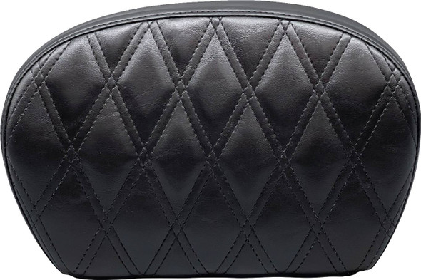 Le Pera - L-SBP01DD-SH - Sissy Bar Pad - Large - Vinyl - Double Diamond - Shiny Black