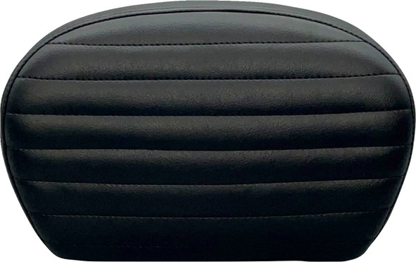 Le Pera - L-SBP01PT-DULL - Sissy Bar Pad - Large - Pleated - Dull Black