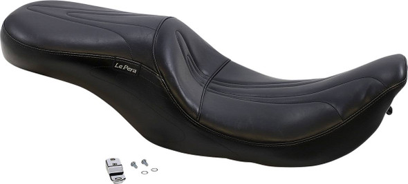 Le Pera - LH-907RK - Sorrento 2-Up Seat - Stitched - Black - FLHR '02-'07
