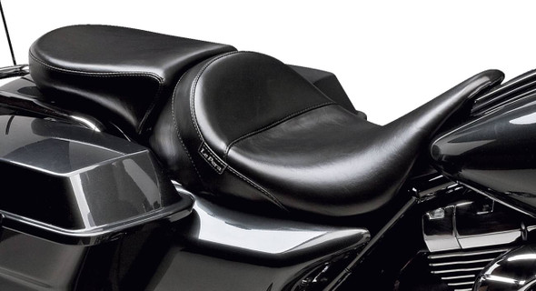 Le Pera - LK-017P - Aviator Pillion Pad - Narrow - Smooth - Black - FL '08-'23
