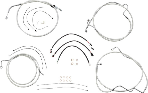 Magnum Shielding - 3871191 - Sterling Chromite II® Designer Handlebar Installation Kit - 12"-14" - '21-'23 FLH