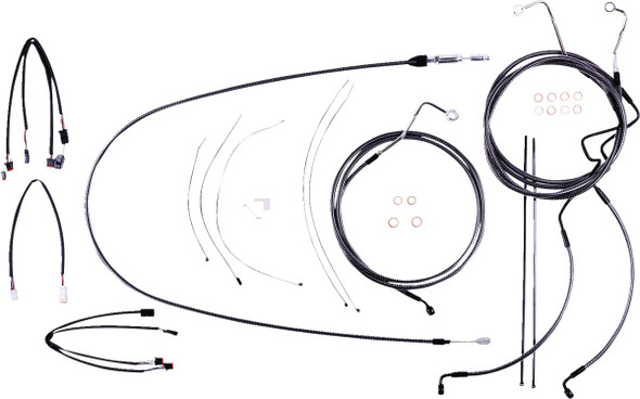 Magnum Shielding - 7871202 - KARBONFIBR Designer Handlebar Installation Kit - 15"-17" - '21-'23 FLHRXS