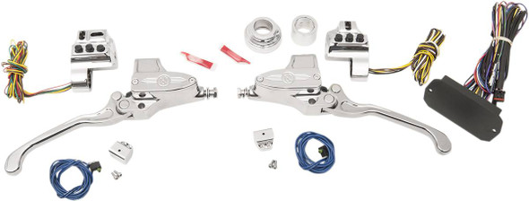 Performance Machine (Pm) - 0062-4026-CH - CAN-Bus Handlebar Control Kit - Hydraulic - 11/16" Master Cylinder - Chrome