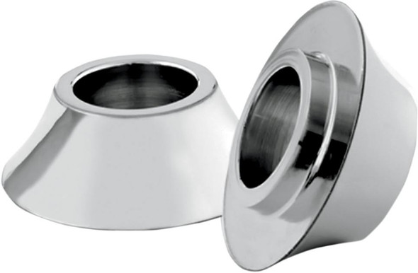 Rc Components - HD-SPCR-1C - Spacers - Front/Axle - Tapered - Chrome - Pair - '00-'07 Touring