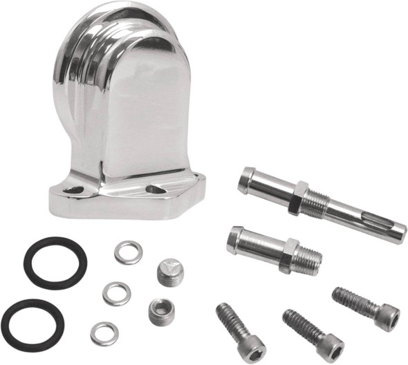 S&S Cycle - 31-6510 - Oil Filter Mounting Bracket Kit - Polished