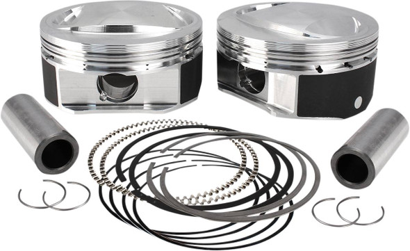 S&S Cycle - 920-0115 - High Compression Piston Kit - +0.010" - 110" Twin Cam CVO Motor