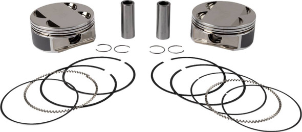 S&S Cycle - 920-0142 - Big Bore Piston Kit - 128" - +.010 - M8