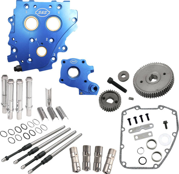 S&S Cycle - 310-1269 - Cam Chest Kit without Cams - Gear Drive - Oil Cooled - Chrome Pushrods - Twin Cam