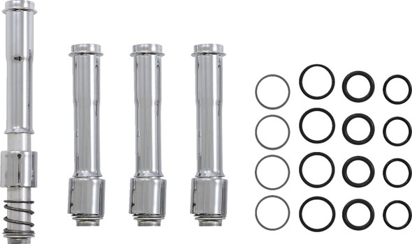 S&S Cycle - 106-1340 - Pushrod Cover Kit - Chrome