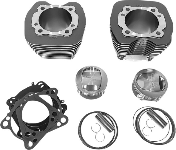Revolution Performance, Llc - RP201-177W - Cylinder Kit - 113" - Big Bore - Granite with Highlighted Fins - Screamin Eagle | CVO 110" Twin Cam