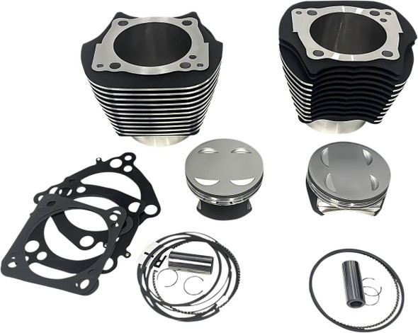 Revolution Performance, Llc - RP201-616W - Cylinder Kit - 143" - Black with Highlighted Fins - 114"/117" M8