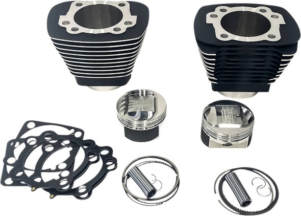 Revolution Performance, Llc - RP201-405W - Cylinder Kit - 1250 cc - Big Bore - Black with Highlighted Fins - XL1200 Revolution Performance, Llc - RP201-405W - Cylinder Kit - 1250 cc - Big Bore - Black with Highlighted Fins - XL1200