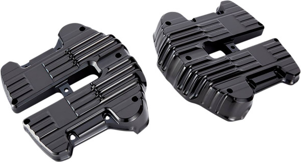 Rough Crafts - RC-610-000 - Rocker Box Covers - Black - Grooved