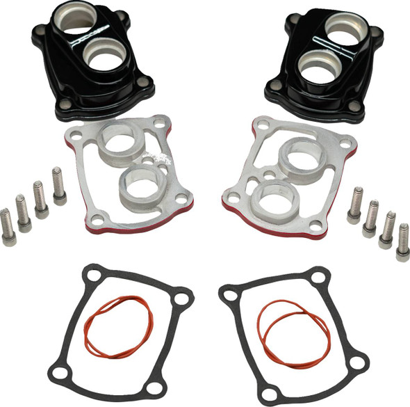 Revolution Performance, Llc - TIR-RB - Tappet Cover - Tap-It-Right Kit - Gloss Black with Red Base - M8