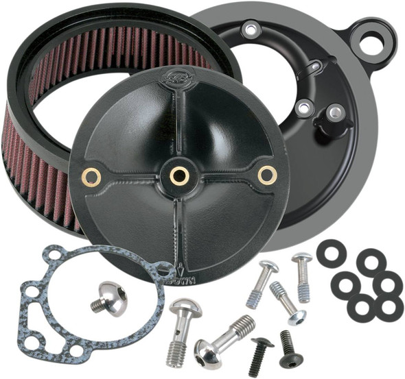 S&S Cycle - 170-0057 - Super Stock™ Stealth Air Cleaner Kit - Black