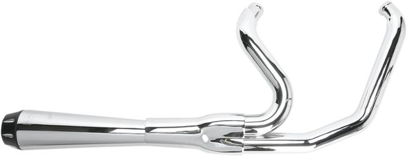 Bassani - Road Rage 2-into-1 Exhaust Systems Chrome, Short - Fits  '84-'94, '99-'00 FXR