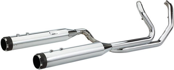 S&S Cycle - 550-0677B - El Dorado Dual Exhaust System - Chrome - Black Thruster
