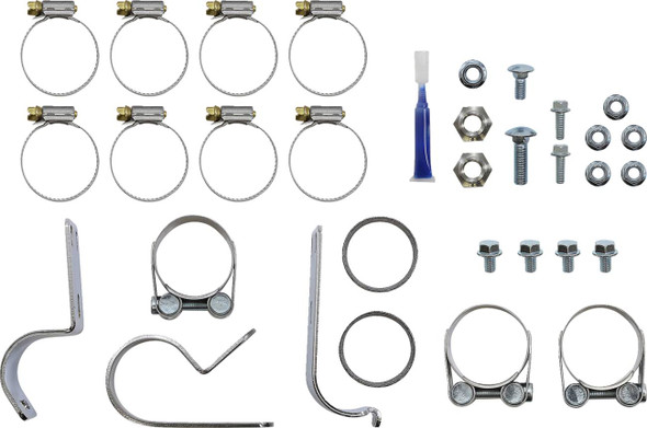 S&S Cycle - 550-0680B - El Dorado Dual Exhaust System - Black - Machined Black Tracer