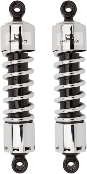 Progressive Suspension - 412-4036C - 412 Series Shock - 12" - Standard - Chrome - Dyna