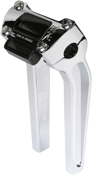 Thrashin Supply Co. - TSC-9500-3 - Handlebar Risers - Pull Back - 9-1/2" - Gauge Cutout - Chrome