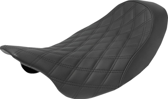Saddlemen - 808-07B-002LS - Renegade Solo Seat - Black - Lattice Stitched - FL '08-'24