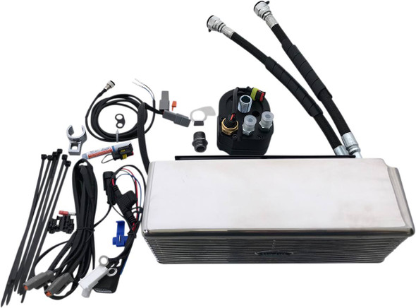 Ultracool - DY-1SS - Oil Cooler Kit - Chrome - Dyna