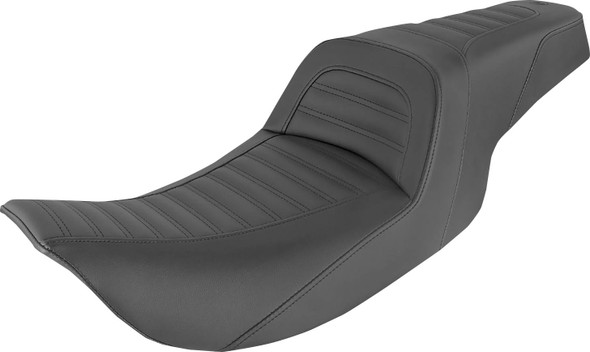 Saddlemen - 897-06-161 - Slim Roll & Pleat Seat - Black