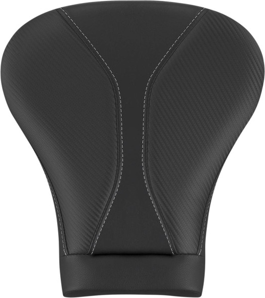 Saddlemen - 808-07B-0142L - Dominator Pillion Pad - Touring - Black w/ Gray Stitching - FL '08-'25