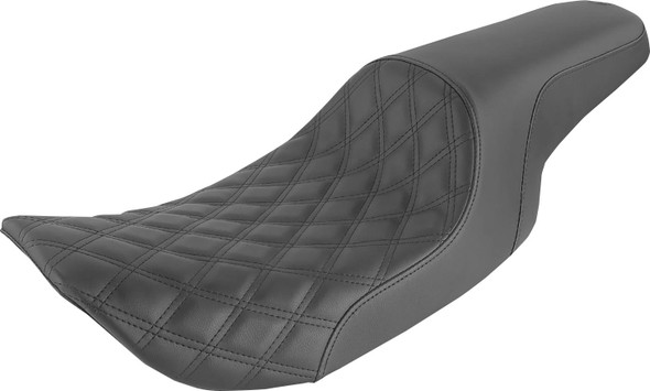 Saddlemen - 897-06-149 - Profiler Seat - Front Lattice/Rear Smooth - Black - FLHR/X