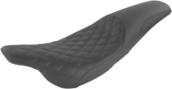 Saddlemen - 897-07-149 - Profiler Seat - Front Lattice/Rear Smooth - Black - FL