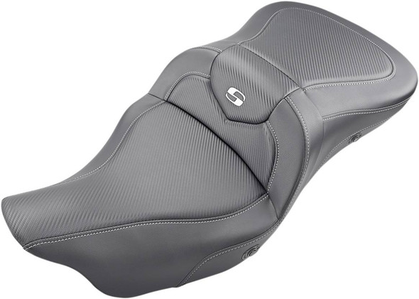 Saddlemen - 808-07B-185THC - Roadsofa™ Seat - Heated - Carbon Fiber - without Backrest - FL '09-'24
