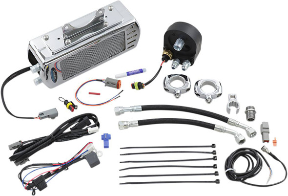 Ultracool - SMT-2C - Side Mount Oil Cooler Kit - Chrome - Touring