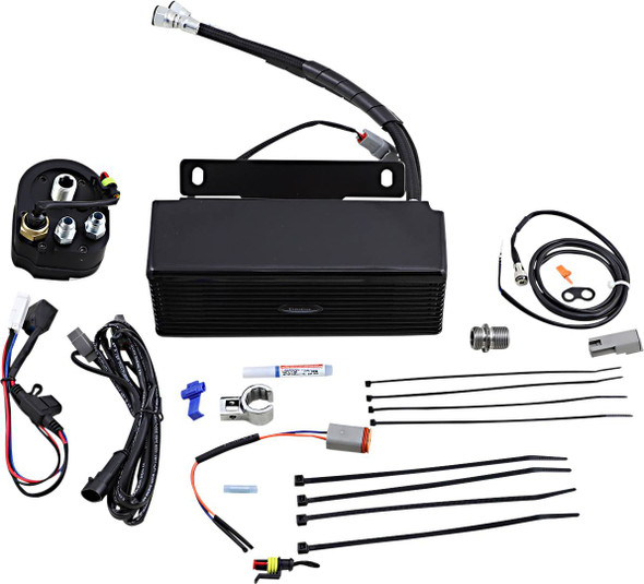 Ultracool - RF-2GSS - Below Regulator Mount Oil Cooler - Gloss Black - Touring/Trike