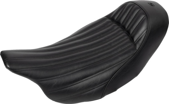 Saddlemen - 808-07B-0023 - Knuckle Solo Seat - Ribbed - Black - FL '08-'24
