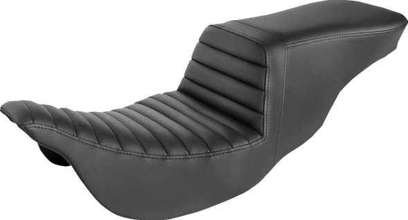 Saddlemen - 808-07B-191 - Tour Step-Up Seat - Tuck-n-Roll - Black - FL '08-'24