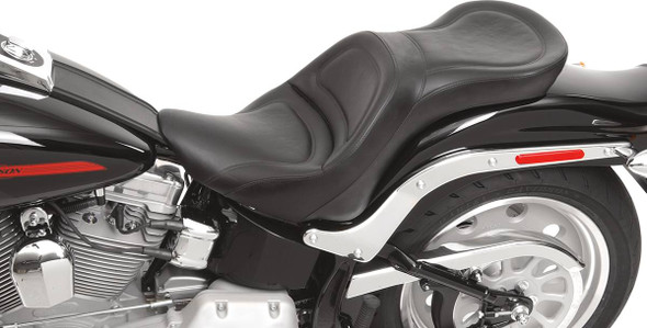 Saddlemen - 806-12-0291 - Seat - Explorer™ - Without Backrest - Stitched - Black - FLSTF '07-'17
