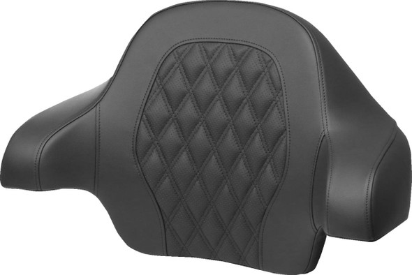 Saddlemen - 814-07-15001 - Tour-Pak® Backrest Pad - Lattice Stitch - Blue Stitch - FL '14-'24