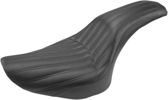 Saddlemen - 806-12-047K - Knuckle 2-Up Seat - Ribbed - Black