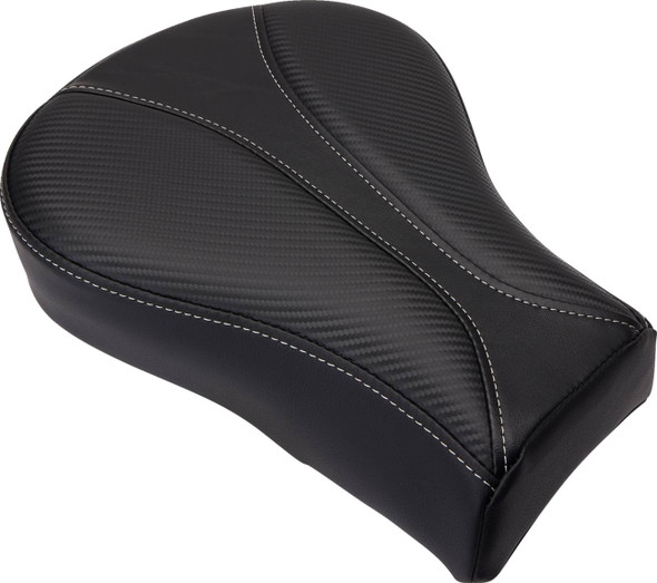 Saddlemen - 806-12-0162 - Dominator Pillion Pad - Standard Reach - Black w/ Gray Stitching - FL/FX '06-'17